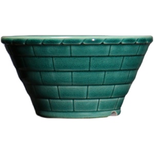 <b>Ceramic</b> Bonsai <b>Pot</b> Japanese Style City Wall Design Small Round Planter Chinese Style Pottery Bowl <b>Flower</b> <b>Pot</b> - Product Image 5