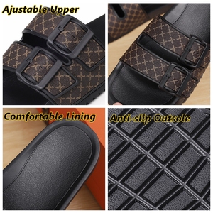 Chaussons ouverts antidérapants pour hommes, légers, avec boucle, grande <span class=keywords><strong>taille</strong></span> <span class=keywords><strong>47</strong></span>, sandales, chaussons pour hommes - Product Image 4