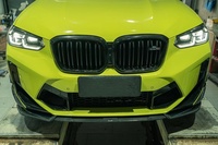 Kit décoratif de pare-chocs avant pour BMW X3M F97, style AE modifié, canards avant en fibre de carbone, lames d'air pour pare-chocs avant