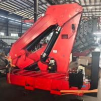 Grue articulée montée sur camion, 10 tonnes, 6 sections, grue de chargement hydraulique pour la construction
