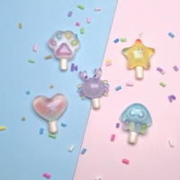 Cabujones de resina con diseños variados de dibujos animados y paletas de helado oceánicas, ideales para decoración de teléfonos, manualidades DIY, álbumes de recortes, accesorios para lazos para el pelo y relleno de slime.