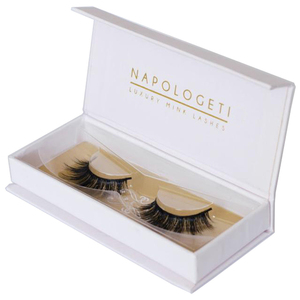 Custom Luxury <b>Book</b> Shaped Rigid Magnetic Cardboard Eyelash Gift <b>Box</b> with UV Coating Embossing Recycled Materials Sponge Lining - Product Image 3