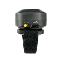 YJFIRST 2D Anillo inalámbrico Escáner de código de barras Portátil Usable Mini lector de código de barras de dedo