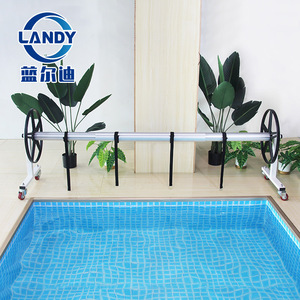 เครื่องม้วนเก็บผ้าคลุมสระ Landy ทำจากอลูมิเนียมอัลลอย รับน้ำหนักได้ 60 กก. ปรับความยาวได้ เหมาะสำหรับสระว่ายน้ำในบ้านพักตากอากาศส่วนตัว - Product Image 4