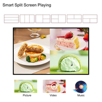 Pantalla Digital Colgante de Alta Luminosidad para Publicidad Comercial HD, Señalización Digital para Cafeterías, Bares, Centros Comerciales y Tiendas