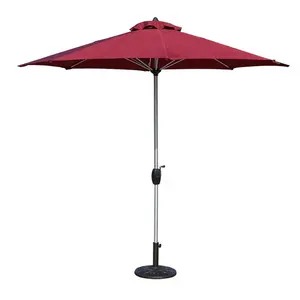 Высокое качество, Лидер продаж, мебель, сверхмощный алюминиевый портативный зонтик на солнечных батареях для сада и улицы