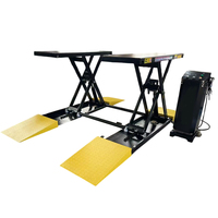 Elevador Hidráulico Tipo Tijera para Taller Automotriz, Puente Elevador para Autos, Altura de Elevación de 1400 mm, Capacidad de 3500 kg