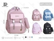 Zaino per bambini da 14 pollici con tasche multiple, zaino scolastico per ragazze - Product Image 1
