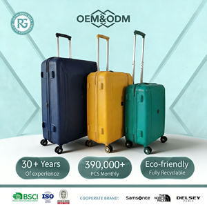 <span class=keywords><strong>Valise</strong></span> en PP entièrement recyclable 2026, écologique, coque rigide, trolley diplomat, haute qualité, fabrication OEM directe pour les voyages écologiques - Product Image 4