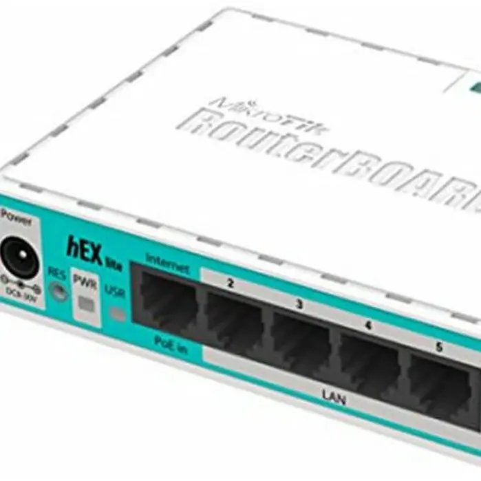 Thương hiệu mới rb750r2 Mini Router 5-Port hỗ trợ 100/1000 Mbps cổng Ethernet màu trắng