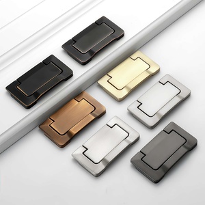 Concealed Flush Mount Zinc Alloy Flip <strong>Ring</strong> Drawer <strong>Pulls</strong> <strong>Handles</strong> for Wardrobe Kitchen Bathroom-Modern Design Eco-Friendly - Product Image 4