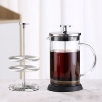 Cafetière à piston SEECIN en acier inoxydable 350 ml, cafetière professionnelle en verre borosilicate résistant à la chaleur
