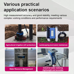 バッテリー駆動の超音波ウォーターメーターフランジ接続DN50 DN65 DN80 DN125 DN150 IP68デジタル水流計カスタム - Product Image 6