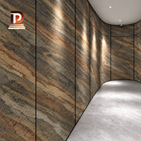 Panel Dinding 3D Warna-Warni Desain Modern, Gambar Batu Cetak 3D, Batu Lunak untuk Dinding Eksterior, Mcm Soft Porcelanato Fleksibel