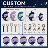 Jouet en peluche personnalisé OEM ODM, animal en peluche, mascotte, porte-clés Moonveil Mask Pal, cadeau d'entreprise pour la beauté et les soins de la peau, promotion du logo