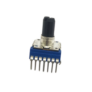 Potenciómetro de volumen estéreo de audio de 14 mm y 7 pines con eje D aislado, potenciómetro de 5 k - Product Image 5