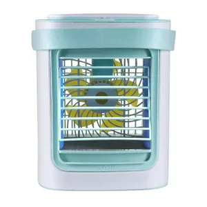 Gran oferta, ventilador de aire acondicionado de agua helada recargable, Mini ventilador enfriador de refrigeración eléctrico portátil