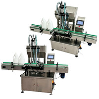 Machine de remplissage automatique Zhongjie à 2 têtes PLC pour liquides (eau, spiritueux, sauces, lait, produits pharmaceutiques) avec pompe à engrenages à levage servo 42L