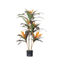 Tanaman Plastik Dracaena Marginata Buatan dalam Pot, Tanaman Palsu untuk Dekorasi Luar Ruangan, Dalam Ruangan, Kantor, Taman, Dekorasi Rumah, Tanaman Artifisial