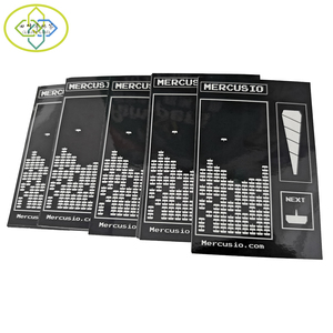 Etichetta Adesiva Personalizzata in <span class=keywords><strong>PVC</strong></span> Nero, Rettangolare, Impermeabile, Fustellata - Product Image 3