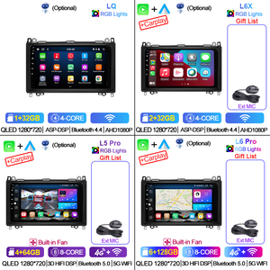 <span class=keywords><strong>Autoradio</strong></span> portable Android 2 Din Lehx avec amplificateur pour <span class=keywords><strong>Mercedes</strong></span>-Benz <span class=keywords><strong>Classe</strong></span> <span class=keywords><strong>B</strong></span> (<span class=keywords><strong>W245</strong></span>) <span class=keywords><strong>GPS</strong></span> pour lecteur - Product Image 4