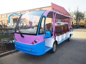 Nouveaux bus électriques de tourisme mini-luxe bleus et roses, 14 places, neufs et d'occasion, avec certification CE - Product Image 2