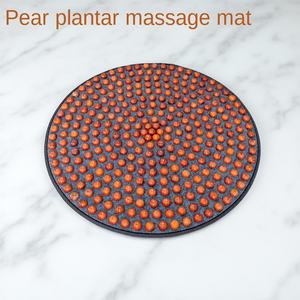 新しいレッドフラワー梨材指圧フットマッサージマット指圧板スーパージョギング室内在宅ブランケットホームフィットネス - Product Image 2
