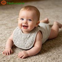 Bavoirs pour bébé en coton personnalisés avec logo, de haute qualité, style mignon, écologiques, imperméables et antibactériens, vente en gros