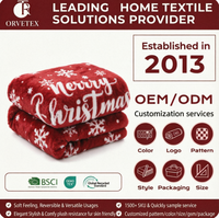 Orvetex Vente en gros Couverture en flanelle 100% polyester antistatique unie/à motifs personnalisable pour toutes les saisons, pour hôtels et hôpitaux