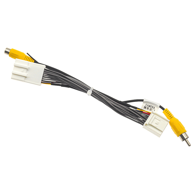 Auto 16-pin Reverse Camera Output Video Adapter Wiring Cable for Nissan Original Factory Car Camera Video Output