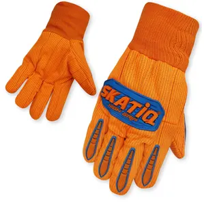 OIL AND GAS SAFETY COTTON IMPACT GLOVES CUT 2