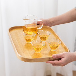 Bamboo plates and <b>trays</b> are multifunctional and suitable for various occasions, including homes, hotels, guesthouses, and - Product Image 3