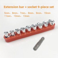 Perceuse sans fil, tournevis électrique, jeu de douilles à tige flexible universelle, tige d'extension métallique multifonctionnelle, violet