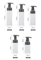 Flacon pompe en plastique mousse écologique 150ml 200ml 100ml 180ml Flacon de désinfectant pour les mains en PET Flacon de nettoyant pour le visage Emballage de soins de la peau Scellé