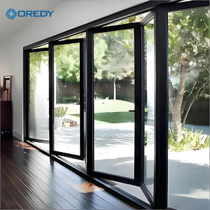 Pintu Lipat Otomatis Modern OREDY dengan Bukaan Samping, Isolasi Termal, Permukaan Finishing untuk Hotel & Vila - Product Image 3