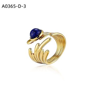 Bague tendance avec PIEDRA NATURAL A0365 pour femme, bijoux de haute qualité - Product Image 4