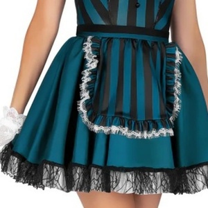 Nuevo Estilo 2025, Disfraz Sexy de Demonio a Rayas para Cosplay, Halloween, Disfraz de Vampiro para Mujer - Product Image 4