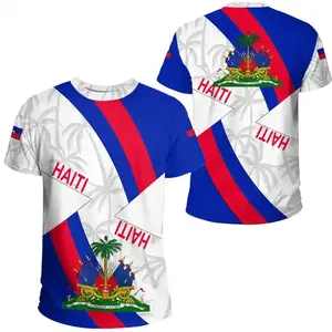 Khéo léo thiết kế phong cách khác nhau Vòng cổ thoải mái mềm Haiti Quần áo bóng đá Jersey người đàn ông của T-Shirts với chất lượng cao