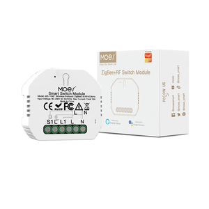 Módulo de relé <span class=keywords><strong>Zigbee</strong></span> inteligente Tuya, módulo de atenuación de interruptor de luz, automatización de 1/2/3/4 Gang, interruptor DIY, Control de 2 vías por Alexa Google - Product Image 1