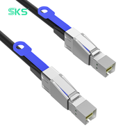 SKS 12Gbps Externes Mini SAS HD SFF-8644 zu SFF-8644 Kabel 1m 2m 3m Datenkabel für RAID-Controller zu JBOD-Speichergehäuse