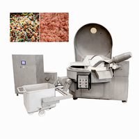 Machine de découpe sous vide pour bacs de 125L à 750L, hachoir à bacs pour la transformation industrielle de saucisses, jambons et viandes