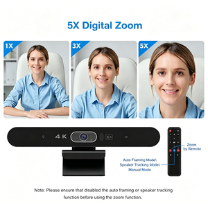 Sistema de Videoconferencia Todo en Uno - Cámara de Reuniones 4K con IA y Seguimiento de Hablantes para Oficina/Trabajo Remoto - Product Image 4