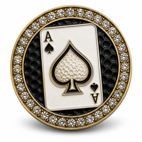 Marqueur de balle de golf personnalisé en strass et cristal, motif trèfle à quatre feuilles, pour la Saint-Patrick, cadeau pour golfeur, fabricant de marqueurs de balle de golf