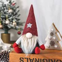 Poupée Noël sans visage, elfe en peluche Rudolph, style européen et américain, ornement décoratif créatif, vente en gros pour sapin de Noël