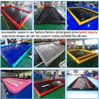 Prix de gros d'usine Tapis de lavage de voiture gonflable robuste Nettoyage de garage Tapis de confinement de sol en plastique