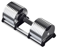 Kit d'Haltères à Poids Réglables Nouveau Design pour Fitness Musculation Poids Libres par Incréments de 4 kg