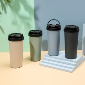 <span class=keywords><strong>Mug</strong></span> isotherme en acier inoxydable avec base antidérapante, garde l'eau chaude et froide - Product Image 4