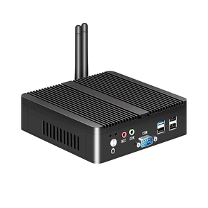 Industrieller Mini-PC Lüfter loses Design Intel Celeron N2840/J1900 CPU VGA HD-Display <span class=keywords><strong>2</strong></span> RS232 COM Dual RJ45 LAN 300M WIFI US New <span class=keywords><strong>DDR3</strong></span> - Product Image 2