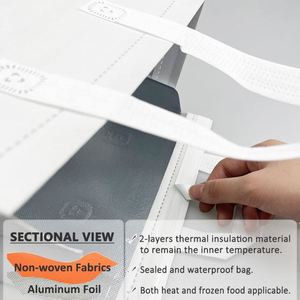 Non-woven Fabric High Quality Food Delivery Thermal Bag Outdoor Takeaway Wine Cake Food Insulated Cooler Bag With Handle - Product Image 3