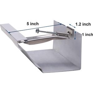 Staffa di Supporto per Grondaia Nascosta a Pioggia Stile K in Alluminio da 5 Pollici con Vite - Product Image 2